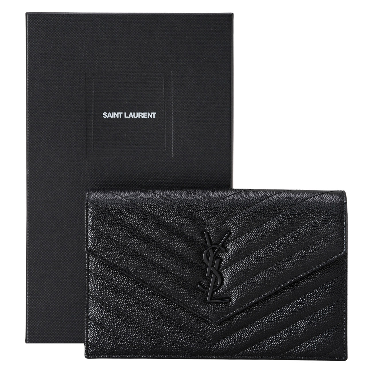 YVES SAINT LAURENT(USED)생로랑 393953 모노그램 엔벨로프 WOC